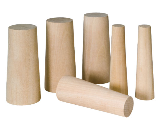 Dřevěné ucpávkové kolíky / 9 kusů / 20 - 50 mm