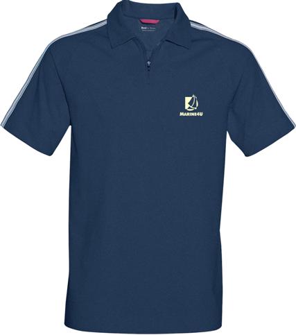 Sportovní polo triko se zipem - navy