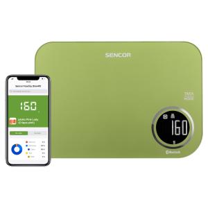 Chytrá bluetooth kuchyňská váha Sencor 7070 - 5kg - zelená
