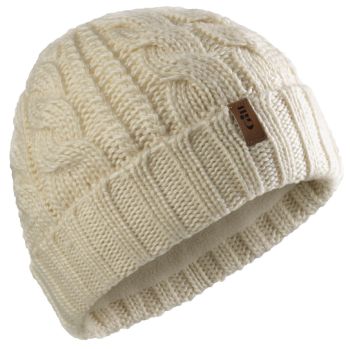 Gill - Cable Knit Beanie - Béžová