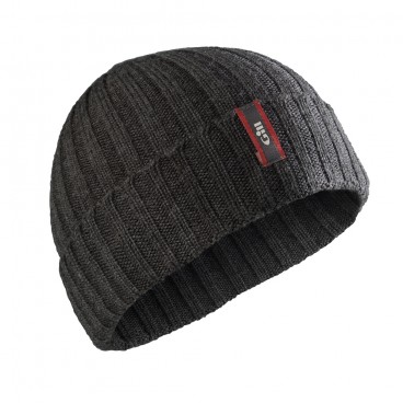 Gill - Wide Rib Knit Beanie - Černá