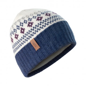 Gill - Nordic Knit Beanie - Bílá